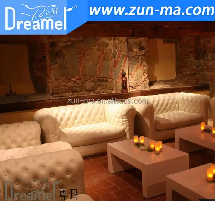 Cina Pemasok Inflatable Lounge Sofa Air Diisi Kulit Sofa Living Room Furniture