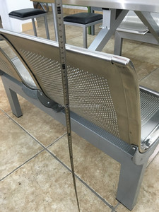 <strong>Canteen</strong> <strong>Tables</strong> Stainless Steel Fast Food <strong>Table</strong> Set Dining <strong>Table</strong> and Chairs Sets FFT-4-small Back - Product Image 3