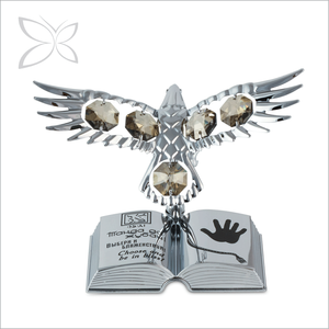 Crystocraft Águila de Hierro Corán Biblia Cristales Tallados Brillantes Recuerdo Islámico Musulmán de Lujo de la Meca Regalo Corporativo de Ramadán 11.1x7.2cm - Product Image 1