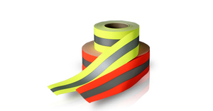 <span class=keywords><strong>Ruban</strong></span> réfléchissant <span class=keywords><strong>Fluorescent</strong></span> rouge-Orange, bande réfléchissante en néon pour vêtements professionnels - Product Image 4