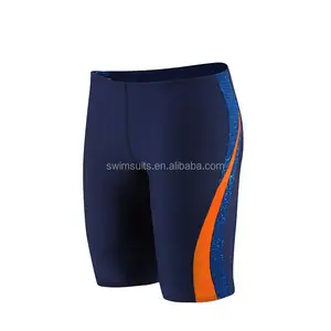 Short de banho aquático masculino baixo, forma de banho para homens, jammers de treinamento, não-formal comprimido