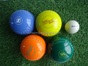 Commercio all'ingrosso verde Scuro nuova resina ovale bocce Sfera <span class=keywords><strong>Lawn</strong></span> <span class=keywords><strong>bowls</strong></span> per Outdoor sports Gioco ellisse resina materiale palla - Product Image 5