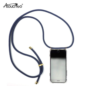 Navy Per il <span class=keywords><strong>iphone</strong></span> 5 <span class=keywords><strong>5S</strong></span>/SE Antiurto TPU Collana Crossbody Caso Della Copertura Del Telefono Mobile con Cavo Cinghia Cordino - Product Image 1