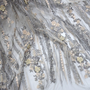 Bel fiore di pizzo con perline rete ragazze pizzo Nighty abito Tulle pizzo per abito da sposa HY0921-2 - Product Image 2