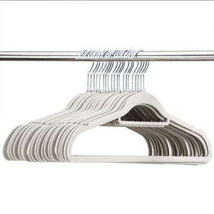 Appendiabiti Multifunzione in Velluto con Tacche Antiscivolo, Appendiabiti Colorati Floccati per Camicie, Vestiti, Armadi e Hotel - Product Image 3