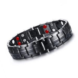 Braccialetto di germanio all'ingrosso con magnete a ioni infrarossi dalla Cina Guangzhou Factory braccialetti di moda da uomo - Product Image 2