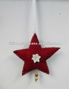 กำมะหยี่แขวนคริสต์มาสดาวเครื่องประดับตกแต่งเทศกาล - Product Image 2
