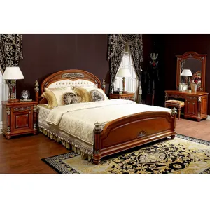 เตียงไม้สองชั้นสำหรับห้องนอนขนาดกลางของ YB29ตู้ไม้โอ๊คแต่งหน้าโต๊ะข้างเตียงชุดเฟอร์นิเจอร์ทำจากไม้จีน