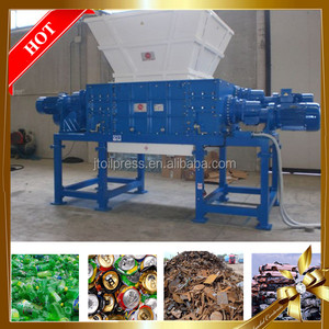 Trituradora de dos ejes, gran oferta de residuos de aluminio, lata de acero, botella de plástico de PVC, trituradora de latas pequeñas de goma - Product Image 2