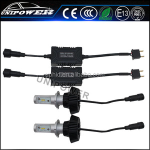 2016 el más nuevo sin ventilador led linterna del coche h7 4000lm/bombilla philip zes 12-24V plug & play 25w, Adjustabe base y á - Product Image 3