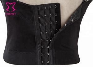 Corzzet dispone di Donne DELL'UNITÀ di ELABORAZIONE Bella Nero Più Il Cuoio di Formato Spinge Verso L'alto il <span class=keywords><strong>Reggiseno</strong></span> Discoteca Bralet Bustier Gotico Breve Supera Dimagrisce Biancheria Intima Del Corsetto - Product Image 5