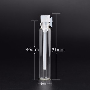 Mini fiale di vetro di vetro riutilizzabile tubolare fiale tubi del campione del profumo del campione del profumo bottiglie di 2ml <span class=keywords><strong>con</strong></span> bastoni di plastica - Product Image 5