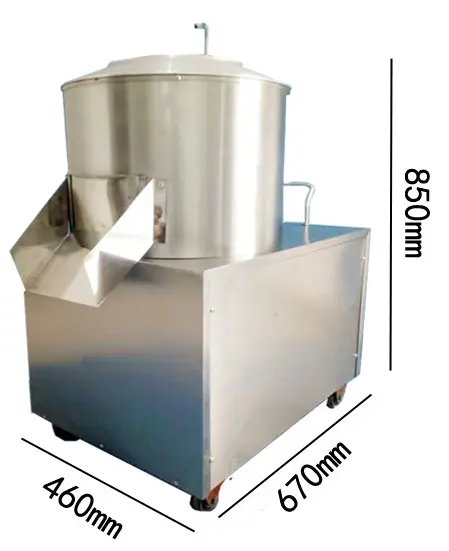 Máquina peladora de patatas de fácil operación, peladora de verduras en restaurante