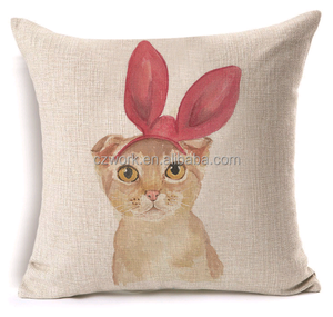Gatos cartón diseño 45*45 cm 3D digital impreso funda de cojín fundas de almohada - Product Image 6