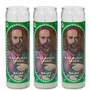 الصين مصنع الأب الكاهن الزجاج التذكاري محمية/ذكر شمعة 7 أيام - Product Image 6