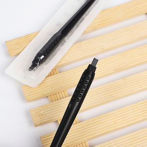 Lushcolor Permanente di Trucco Nero 18U Usa E Getta <span class=keywords><strong>Microblading</strong></span> <span class=keywords><strong>Penna</strong></span> Del Sopracciglio Con Imballaggio Della Bolla - Product Image 4