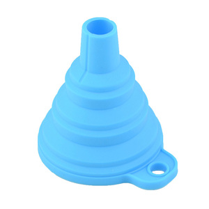 Mini entonnoirs rétractables portables en gel de silice à large ouverture pour liquides, huile, eau, vin – Outil de remplissage, gadgets de cuisine - Product Image 1