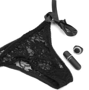 Mutandine vibranti da donna <span class=keywords><strong>con</strong></span> vibratore a uovo di salto a distanza masturbatore di stimolazione del punto G pizzo femminile che indossa vibratore slip giocattolo del sesso - Product Image 2