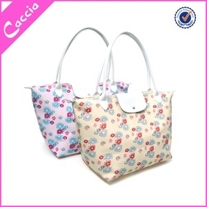 Gros pvc sac à main de dame polylaminé <span class=keywords><strong>layd</strong></span> d'épaule de sac fleur motif shopping sac - Product Image 3