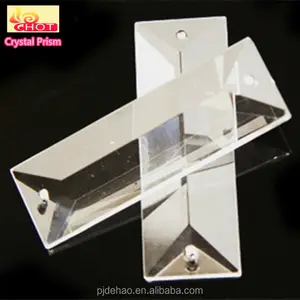 DeHao Factory Wholesale Machine Cut Glass Pendants K9 Chandelier Parts Strip Hanging Crystal Prism