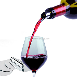 Vertedor de vino tinto de papel de aluminio inmediato, disco de corte Flexible, tope de goteo, disco para detener el vertedor de vino - Product Image 1