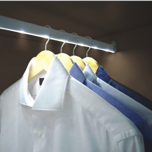 12 В/на батарейках светодиодный алюминиевый профиль для шкафа, Пассивный инфракрасный датчик, светодиодный стержень для шкафа 0,4-1,5 метров опционально