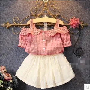 Best Selling Girls Kids Summer Clothes Children Short Skirts And Tops Set