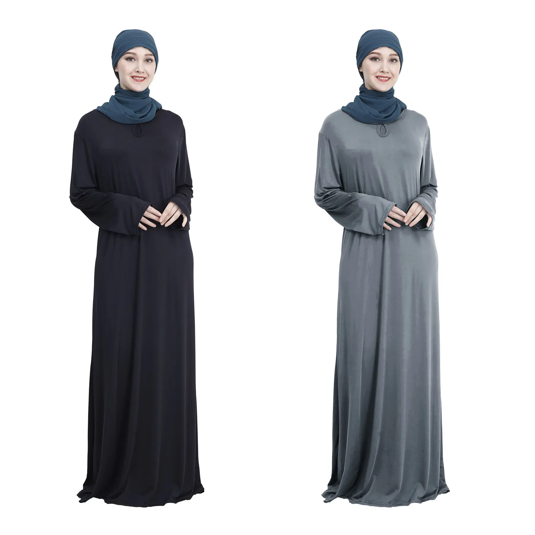 estilo Simple último burka diseños niños Kimono Dubai Dropshipping Casual vestido largo bata Turquía Abaya musulmana