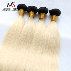 Extension per <span class=keywords><strong>Capelli</strong></span> Modern Show 1b 613 Ombre, Ciocche di <span class=keywords><strong>Capelli</strong></span> <span class=keywords><strong>da</strong></span> Nero <span class=keywords><strong>a</strong></span> Biondo, Trama Bicolore - Product Image 2