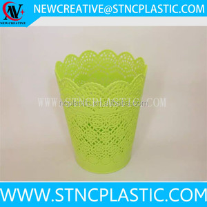 <span class=keywords><strong>Mini</strong></span> <span class=keywords><strong>Cestino</strong></span> Portarifiuti da Auto in Pizzo Semi-Forato Creativo da Scrivania Piccolo Contenitore Portaoggetti - Product Image 4