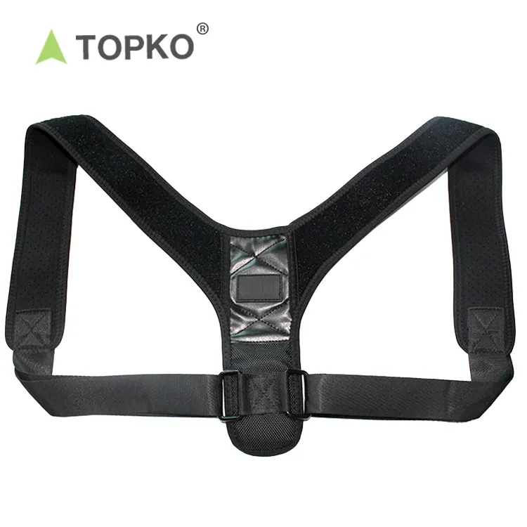 TOPKO back shoulder support straightener gym fitness adjustable posture corrector