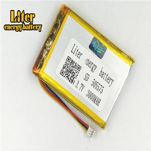 Stecker <span class=keywords><strong>2</strong></span>,0-3 P 3,7 V 505575 3000 mah Wiederaufladbare lipo batterie solar li ionen polymer lithium-batterie mit PCM - Product Image 1