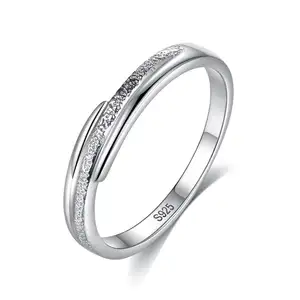 CZCITY New Arrival Silver 925 White Gold Plated Ring Jewelry Women Wedding Finger Rings