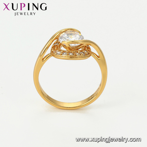 خواتم مجوهرات أنيقة مطلية بالذهب عيار 24 قيراط من شوبينغ الصينية 15554 للنساء - Product Image 3