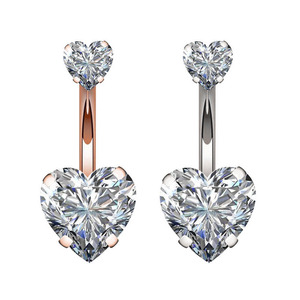 Set di 6 anelli per <span class=keywords><strong>ombelico</strong></span> Sexy a forma di cuore 316L in acciaio inox <span class=keywords><strong>Piercing</strong></span> <span class=keywords><strong>gioielli</strong></span> per le donne per matrimoni o regali - Product Image 4