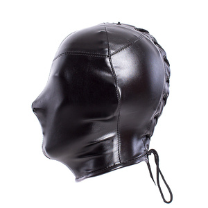 SM Bondage Fetish Mask Hood stringere traspirante naso aperto copricapo erotico maschera Cosplay giocattoli del sesso per le coppie - Product Image 3