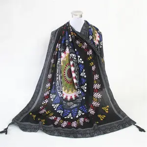 Alle Arten Von Verschiedenheit dame Mode Benutzerdefinierte Drucken Baumwolle Schal Schal