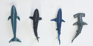Jouets en plastique creux de 8 pouces pour enfants, collection cadeau, animaux marins requins - Product Image 5