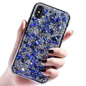 Riverstones colorido Bling de la Mujer de la contraportada del teléfono para <span class=keywords><strong>Iphone</strong></span> X XR caso para <span class=keywords><strong>Iphone</strong></span> <span class=keywords><strong>XS</strong></span> Max 6 7 8 - Product Image 1