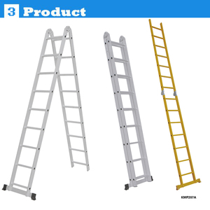 Mecanismo dobrável de alumínio, vendas diretas de fábrica, 13 passos, escada telescópica - Product Image 6