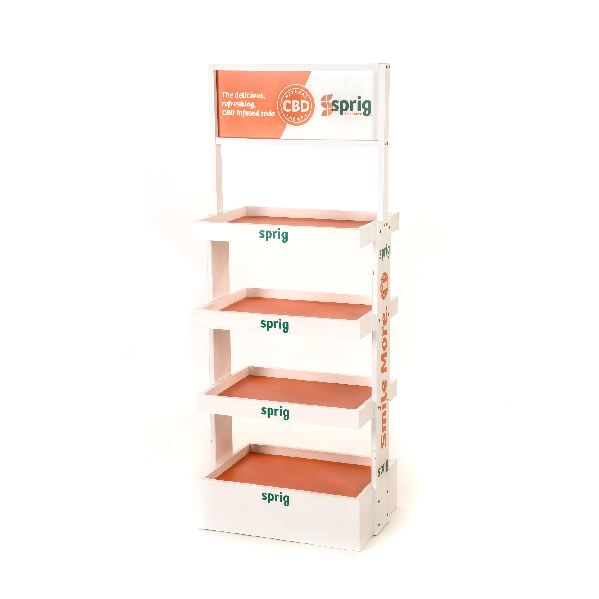 Customized Dropshipping Engine Oil Display Stand Double-sided Display Racks for Retail 4 Tier Wooden Display Stand — view 2