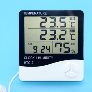 เครื่องวัดอุณหภูมิและความชื้นดิจิตอลคุณภาพสูงจากโรงงานพร้อมจอ LCD ขนาดใหญ่ วัสดุพลาสติก รุ่น <span class=keywords><strong>HT</strong></span> C-2 - Product Image 3