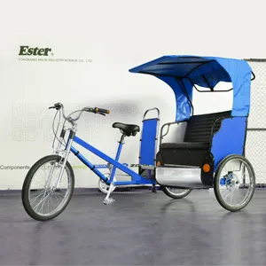 Obral Becak Penumpang ESTER Harga/Sepeda-Taksi/Becak dengan Garis Baru untuk Sepeda Roda Tiga Dewasa