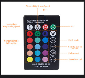 Yosovlamp T10 RGB Multi Couleurs Changeantes LED Lampe Ampoule Coloré Auto Voiture Intérieur Lumière avec Télécommande t10 cob - Product Image 5