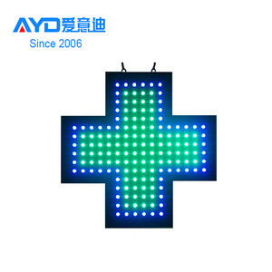Letrero de Cruz de <span class=keywords><strong>Farmacia</strong></span> LED de Nueva Tecnología, Letrero de Cruz LED para Carretera, Pantalla LED para Exteriores - Product Image 4