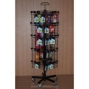 Cửa Hàng Tạp Hóa Lịch Thi Đấu Bán Lẻ Tầng Thường Vụ Kim Loại Dây Khuyến Mãi Đồ Ăn Nhẹ Hiển Thị Rack - Product Image 4