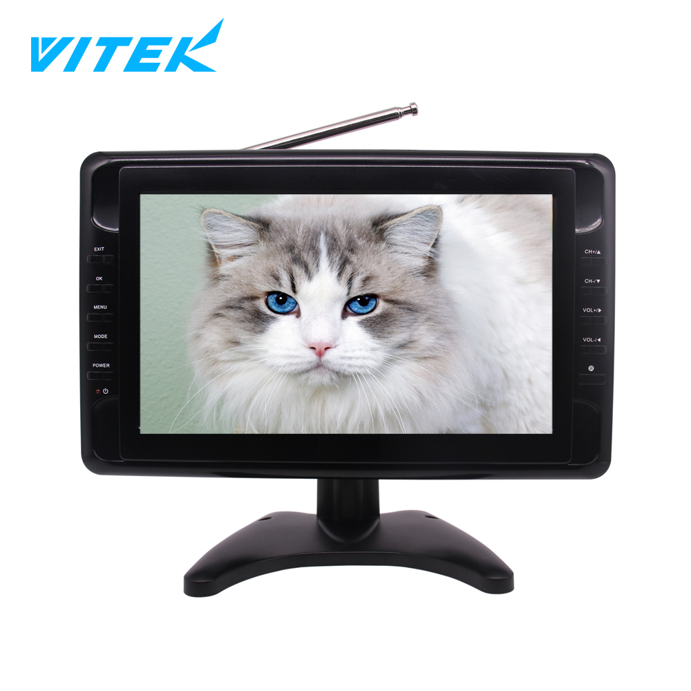 低価格7インチポケットテレビ - 小型LED画面、充電式バッテリー搭載