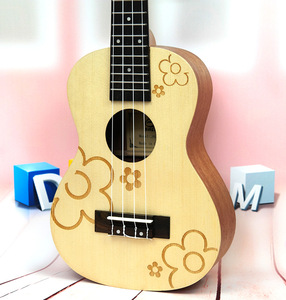 การออกแบบที่ไม่ซ้ำกันขายส่งจีนมะฮอกกานีด้านหลัง 23 inch <span class=keywords><strong>ukulele</strong></span> คอนเสิร์ต - Product Image 4