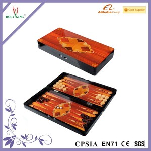 Creative Custom Printing Board <strong>Wooden</strong> <strong>Backgammon</strong> Board Pieces Games <strong>Set</strong> for Kids Adults - Product Image 2