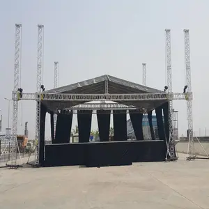 Penopang Desain Rangka Baja Atap Datar Tiang Lampu Gantung Dj Aluminium Tiang Rangka Pencahayaan